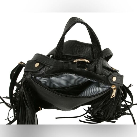 FRINGE MOTORCYCLE JACKET BACKPACK/HANDBAG - Picture 4 of 7